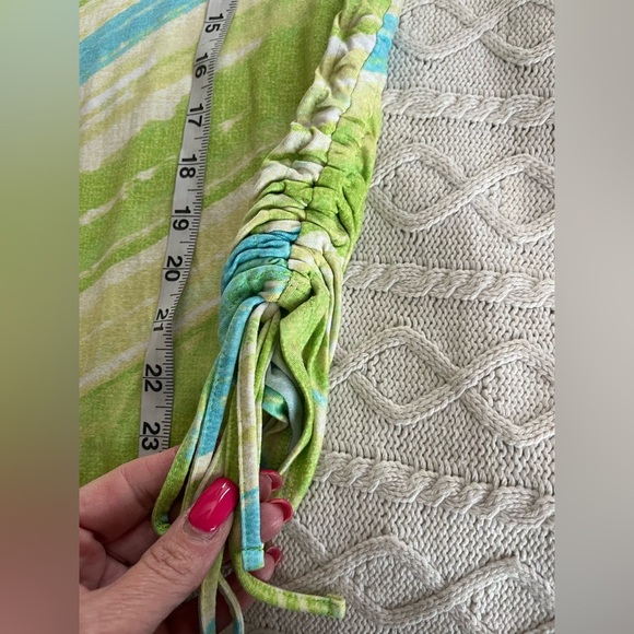 Ruby Rd. Favorites Lime Green & Turquoise Rayon Summer Blouse Women’s XL - Picture 7 of 11